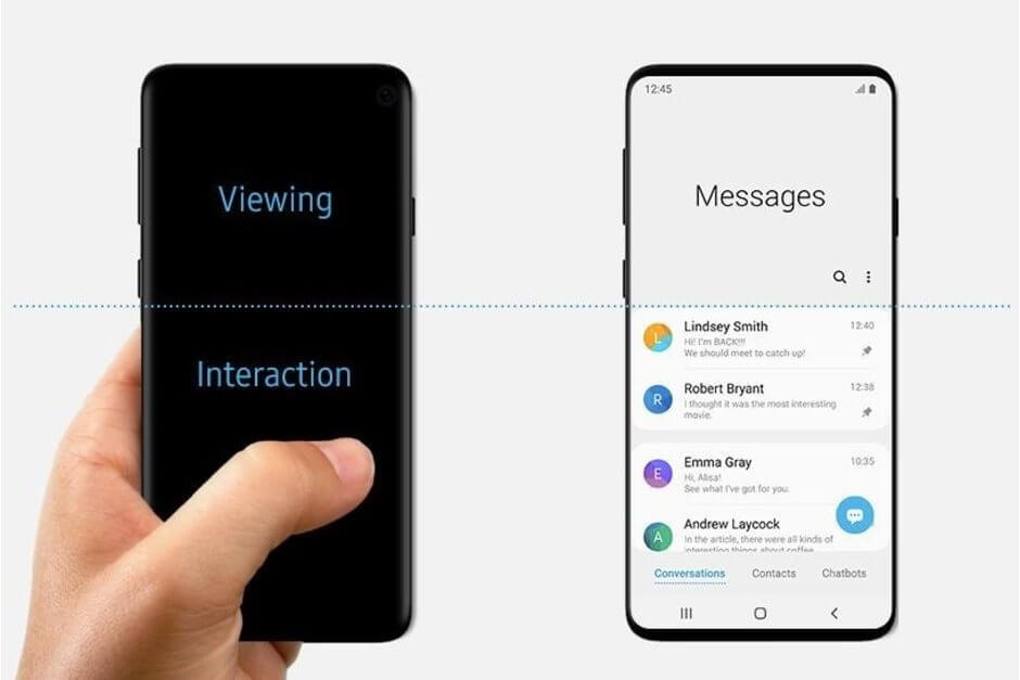 Ảnh tiếp thị đầu tiên của Samsung Galaxy S10 bất ngờ lộ diện